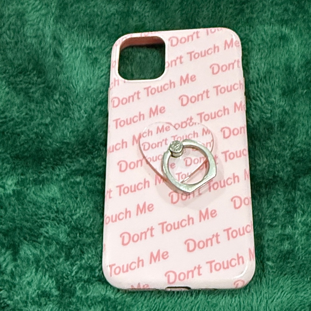 Pink Phone Case with Ring Holder